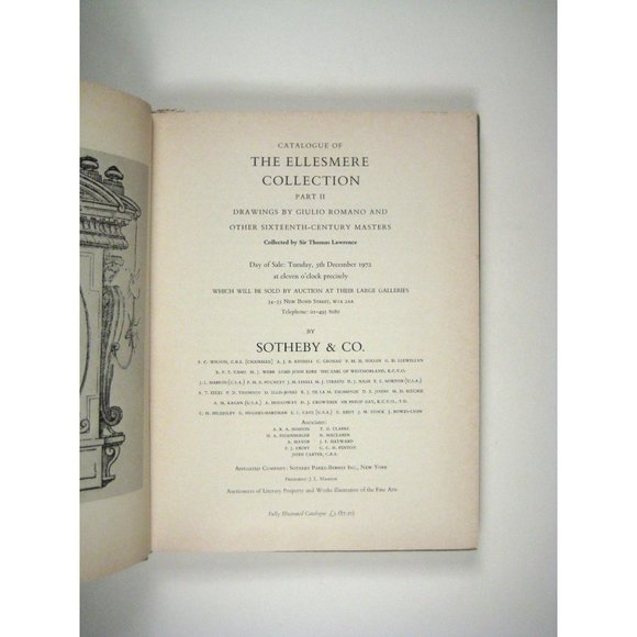 Sotheby's Auction Catalog Ellesmere Collection Part II Drawings Romano 1972 - Picture 6 of 10
